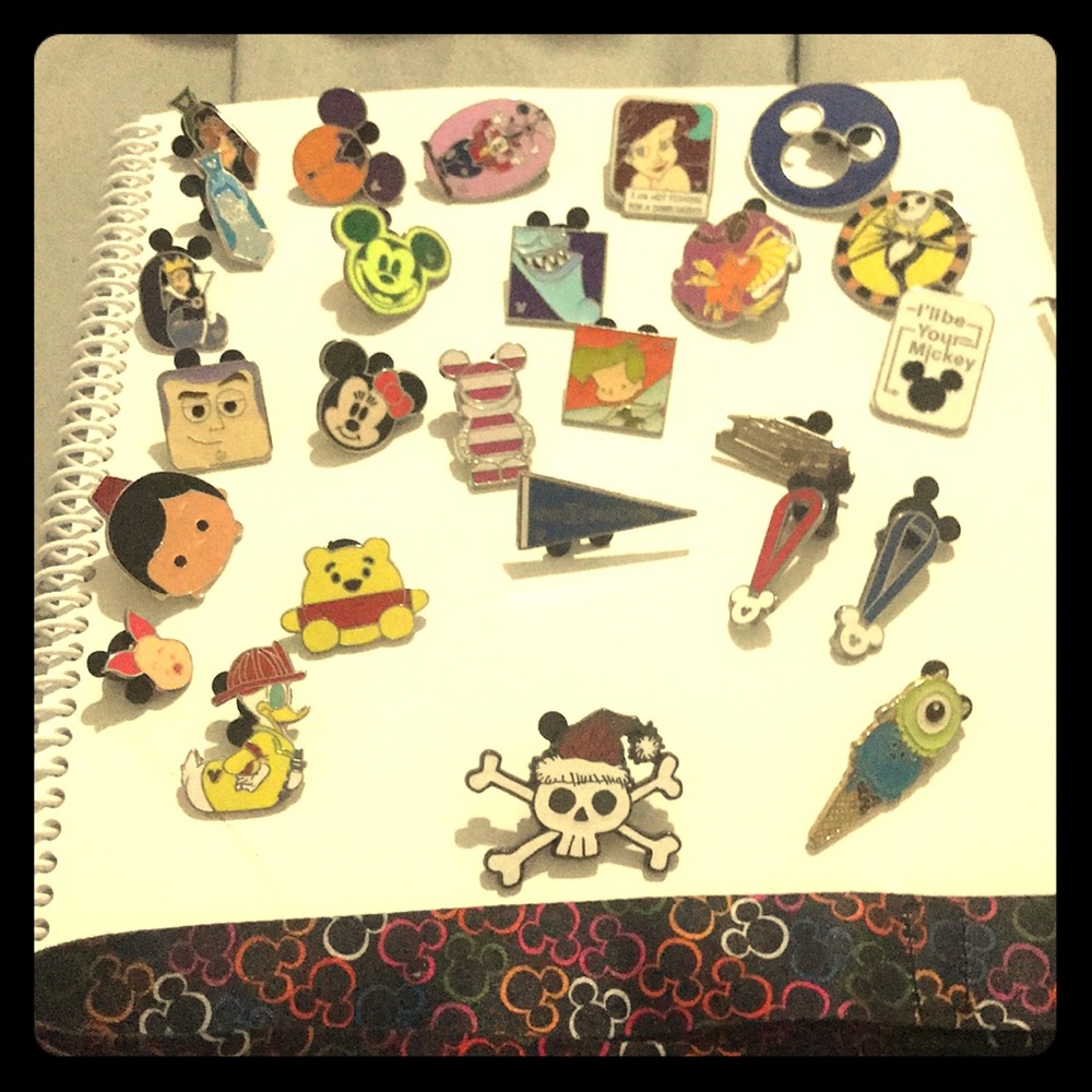 Disney Pins & Lanyard